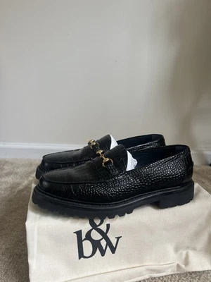 Blackstone & Weber, Mocasín The Mason Horse Bit, Onyx Croc, Suela Lug, Para Hombre’s 10.5 Foto 1 de 4