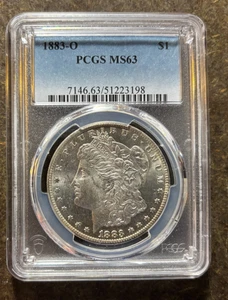 1883-O Morgan Silver $1 Dollar Coin - PCGS MS63, Well Struck, Luste - No Reserve - Picture 1 of 2