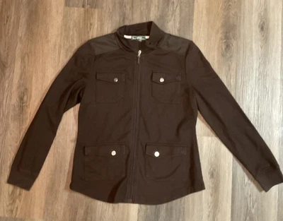 Chaqueta Lauren Ralph Lauren Mujer L Marrón Exterior Ecuestre Foto 1 de 4