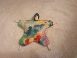 Vintage Poupee Hirse Puppe signiert Serge Bonnet Frankreich Künstler Blumen - Bild 1 von 14