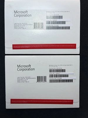 2 Stück 5-User CAL (10 Benutzer) für Microsoft Windows Server 2016 Standard - Bild 1 von 2