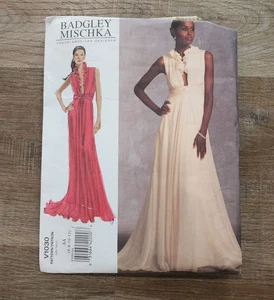 Vogue V 1030 Badgley Mischka Gr. 6 8 10 12 Schnittmuster langes Kleid ungeschnitten - Bild 1 von 4