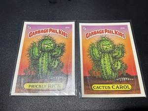 Serie 2 GPK Spazzatura Bambini 1985 OS2 60a PRICKLY RICK 60b CACTUS CAROL - Foto 1 di 4