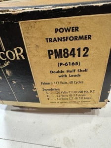 TRANSFORMADOR STANCO PM 8412 800VCT 200MA 5V 3A 6.3VCT 5A 6L6 EL34 6550 KT88 (NOS) - Imagen 1 de 9
