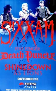 Sixx Am Signed Gig concert poster Oct. 23,2016 Denver Co. Nikki Sixx - Picture 1 of 4