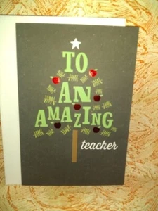 *Card To An Amazing Teacher Happy Holiday! Thank You For All That You Do - Picture 1 of 2