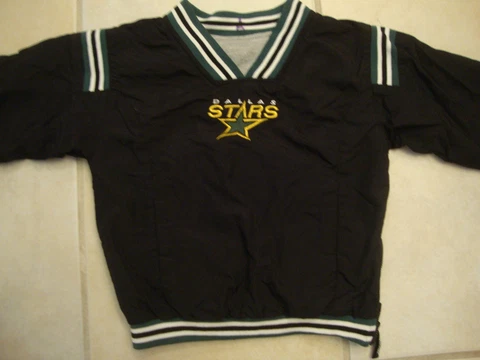 Vintage NHL Dallas Stars Black Gray Reversible Pullover Toddler Kids Jacket 4T Cover