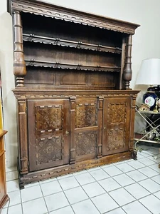 Renaissance Schrank Anrichte Renaissance Barock Stollenschrank Eiche Buffet Alt - Bild 1 von 19