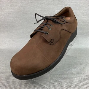ACOR Diabetiker Oxford Braun Leder Wildleder Runde Spitze Schnürschuhe Größe EU43/US10 - Bild 1 von 10