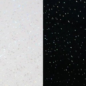Black Or White Sparkle Bathroom Cladding PVC Wet Wall Panels Kitchen Ceiling - Picture 1 of 14