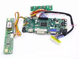 HDMI+DVI+VGA Controller Board Kit DIY für SHARP LQ170M1LA04 1920X1200 17" Bildschirm - Bild 1 von 6