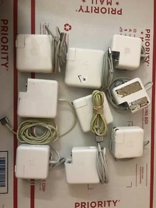 Lot of 9 Pieces of Unsorted Original Apple Charger 45w, 60w, 85 All Original  - Picture 1 of 4