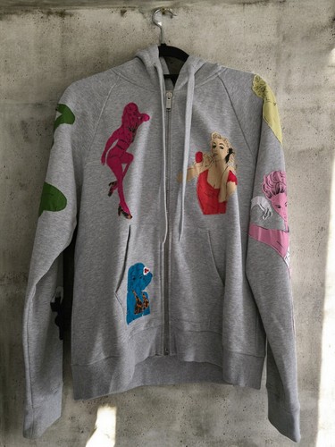 Felpa con cappuccio Moschino Pin Up bambina