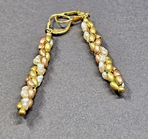 Ohrring Gold 333 mit Perlen - 8 Karat - Bild 1 von 7