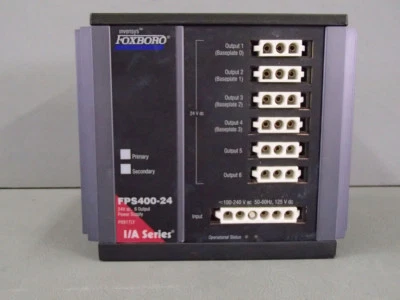 P0917LYFPS40024 - FOXBORO - P0917LY FPS400-24 /  Aliment.  6 x 24VDC ATEX  USED - Photo 1/3