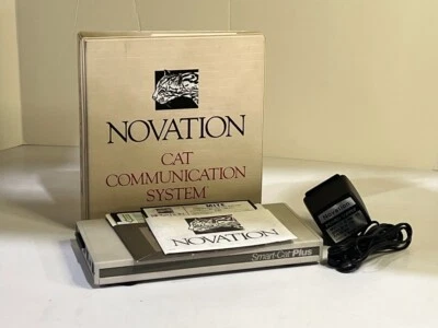 Vintage Novation Smart-Cat Plus Modem with Software & Manual - AS-IS - Image 1 of 4
