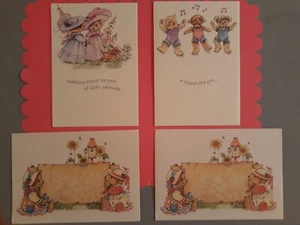 2 ⭐KINDRED BEARS -FRIENDSHIP RELIGIOUS GREETING CARDS MATCHING ENVELOPES VTG - Picture 1 of 7