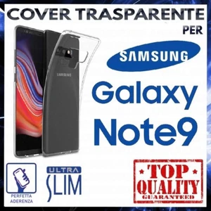 COVER per SAMSUNG GALAXY NOTE 9 SM-N960FD Custodia Trasparente Silicone Slim TPU - Foto 1 di 1