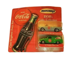 Matchbox 1950's Coca Cola 57 Chevrolet Bel Air & FJ Holden Panel Van - Picture 1 of 8