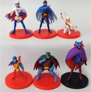 Gatchaman Battle of the Planets G-Force full set of 6 mini figures F/S Japan - Picture 1 of 11