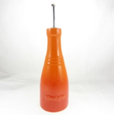 Dispensador de botellas de vinagre Le Creuset 8,75" llama volcánica rojo naranja cerámica Foto 1 de 3