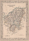 Decorative antique county map of Elginshire & Nairnshire. FULLARTON 1868