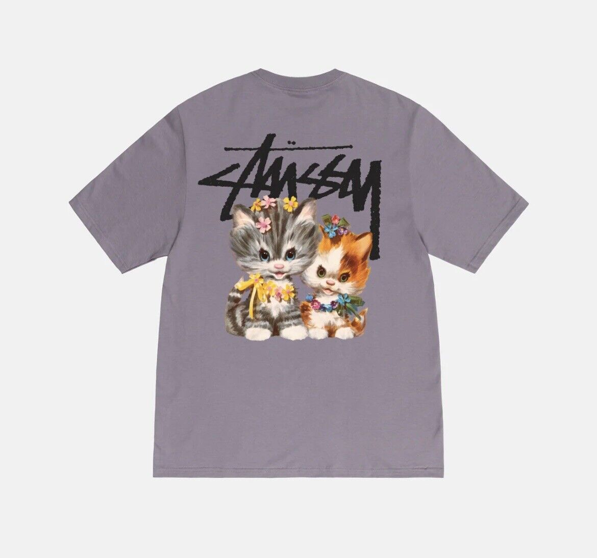 Stussy Kittens Tee Mauve Size XL *NEW* With Tag | eBay