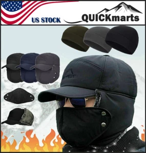 Invierno Piel Oreja Trampero Sombrero Máscara Facial Completa y Táctica Térmica Cálida Calavera Gorra - Imagen 1 de 23
