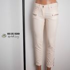 Isabel Marant Women's Beige Cotton Velvet Crop Low Rise Pants Capri Size 36 S