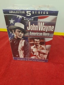 John Wayne - American Hero of the Movies (VHS, 2001, 5-Tape Set) NEW - Picture 1 of 3