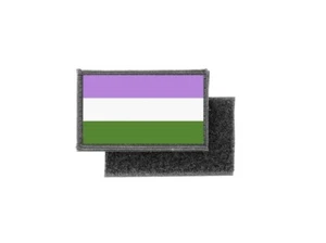 Flagge Aufnäher bedruckt Abzeichen Land Genderqueer - Bild 1 von 1