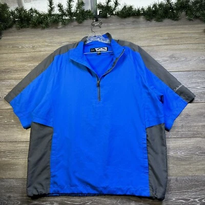 Sun Mountain Shirt Size Large Men’s Wind Collared Logo Pullover Windbreaker Golf - Image 1 of 4