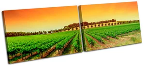 Orchard Field Landscapes MULTI CANVAS WALL ART Picture Print VA - Picture 1 of 1