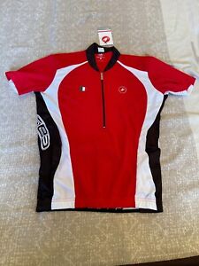 Castelli PODIO Cycling Jersey Prosecco 3D Knit Fabric SIZE XL For Men's NEW!