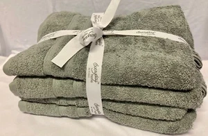 Everyday Home by Trident, extrem weiche Badetücher aus 100 % Baumwolle, grau, 4er-Packung neu mit Etikett! - Bild 1 von 4
