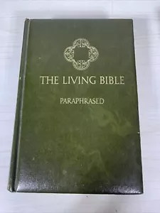 Vintage The Living Bible Paraphrased, 1972 Tyndale Padded Hardcover holy bible - Foto 1 di 7