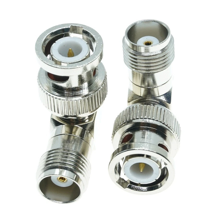 1Pcs BNC Male To TNC Female Jack Right Angle RF Connector Coaxial Coax Adapter - Image 1 of 1