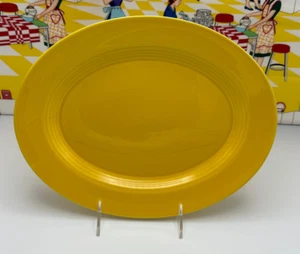 Harlequin Yellow Oval Platter 11" Homer Laughlin - Picture 1 of 3