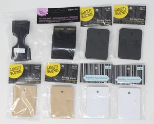 Lote de 109 Tarjetas de Exhibición - 84 Tarjetas de Pendiente Nuevas + 25 Tarjetas de Collar/Pulsera - Imagen 1 de 6