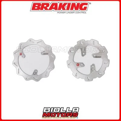 KIT DISCHI FRENO BRAKING KTM XC 65 2008 -  ANTERIORE + POSTERIORE [WAVE FISSO -  Foto 1 de 4
