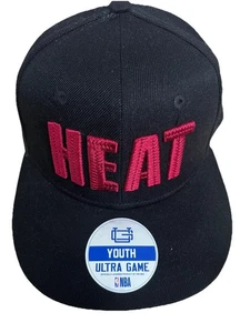 Miami Heat NBA Jugend Mütze Kappe offiziell Ultra Game Snapback verstellbar schwarz Hüte - Bild 1 von 9