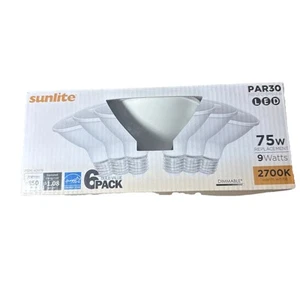 Sunlite 40979 | 9W LED | PAR30 Short Neck | 2700K Warm White | Dimmable | 6PK - Picture 1 of 12