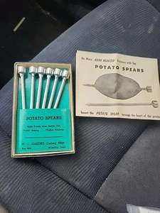 Vintage Baked Potato Spears W. C. Gaedke Cutlery Company (6) - Picture 1 of 5