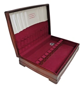 Vintage Tarnish Resistant Wood Silverware Flatware Wooden Storage Chest Box 99 - Picture 1 of 9