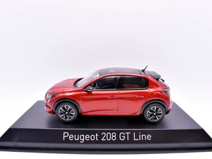 Modellino Auto Scala 1:43 Peugeot 208 GT red Norev modellismo statico collezione - Foto 1 di 4