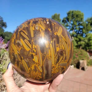 Fruit Jasper Ajooba Azubilite Crystal XXL Sphere | A Grade | 143MM 3640 grams - Picture 1 of 13