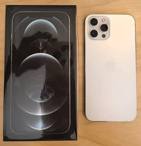 Apple iPhone 12 Pro Max Silver 128GB MGCV3VC/A A2410 Unlocked Full Set - Photo 1 sur 8