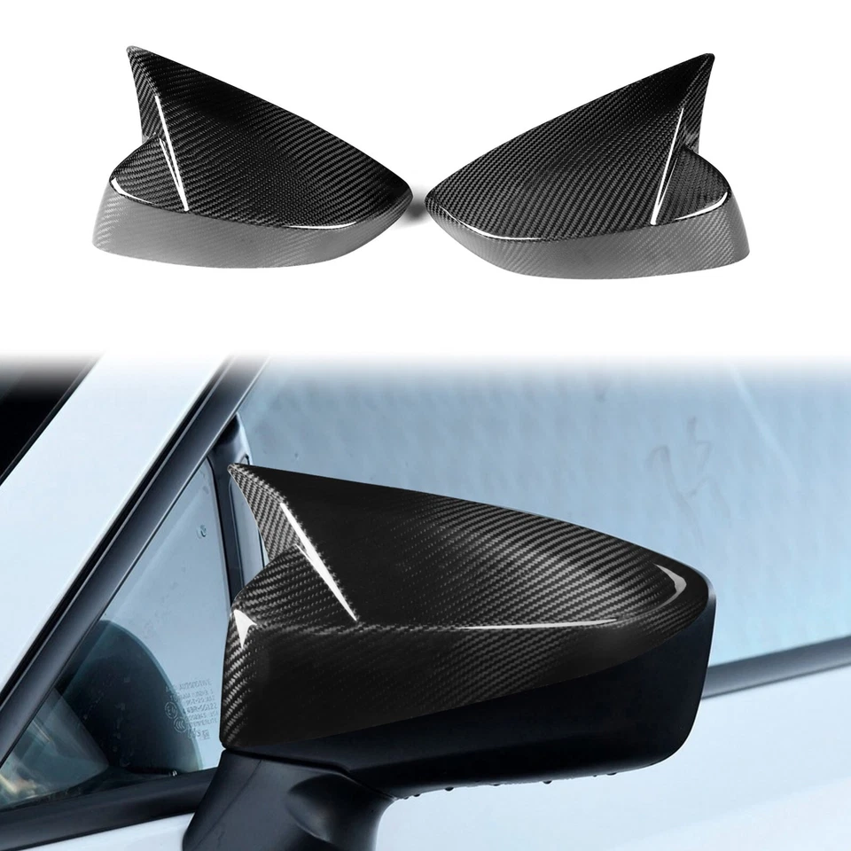 Cubierta de espejo retrovisor de fibra de carbono real OX bocina para Toyota GT86 SUBARU BRZ 12-19 Foto 1 de 4