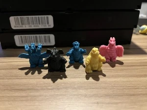 Godzilla Mini Figuren POPY Japan 5 Stück Set Vintage Gummi Keshi - Bild 1 von 1