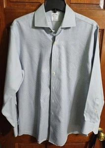 Brooks Brothers Regent Herren grau Mini Karo Bügelfrei Hemd, Größe 16 33 - Bild 1 von 2